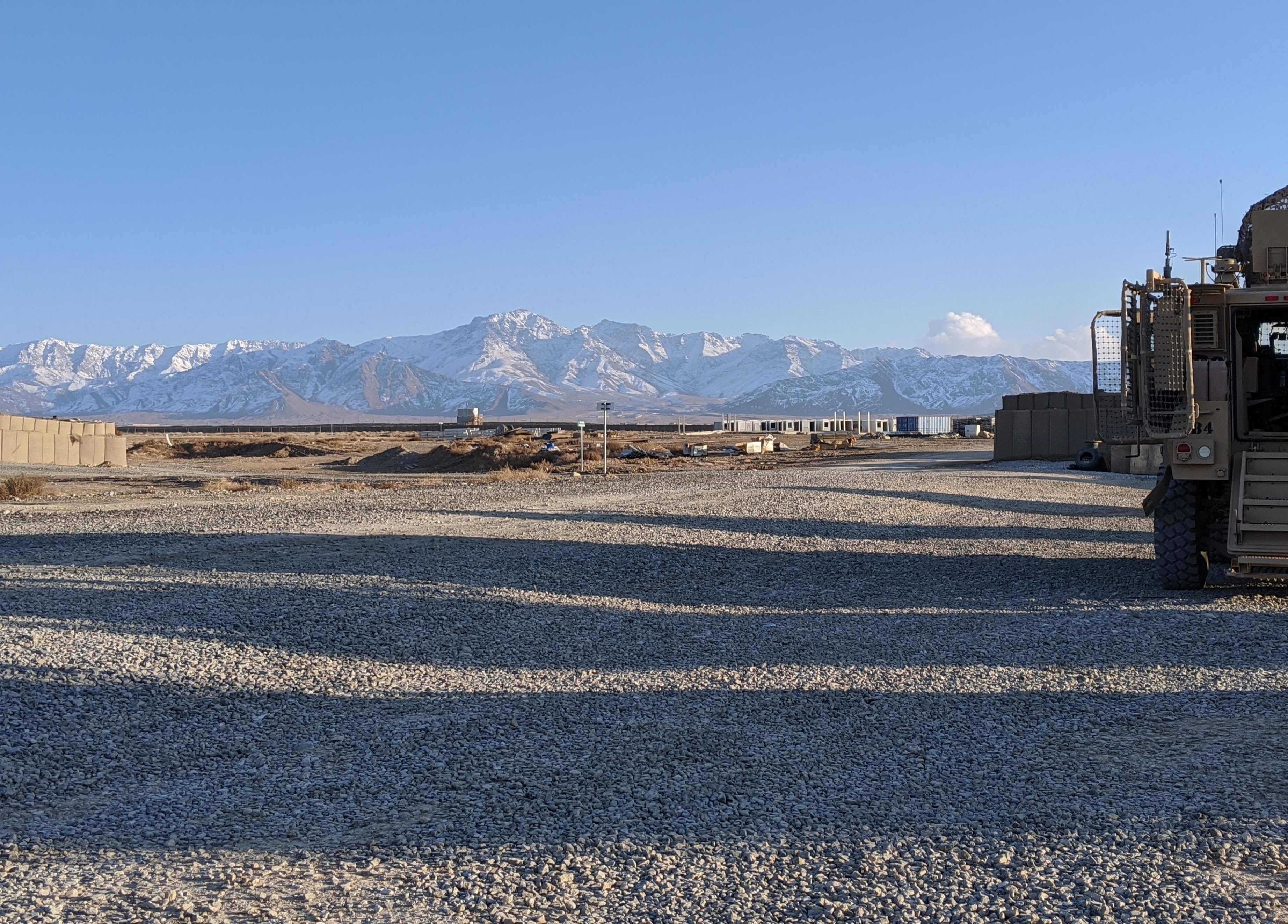 Chief Instructor Charles Young in Afghanistan
